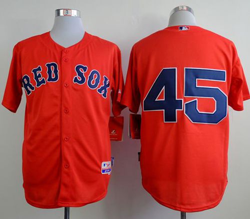 Red Sox #45 Pedro Martinez Red Cool Base Stitched MLB Jersey - Click Image to Close